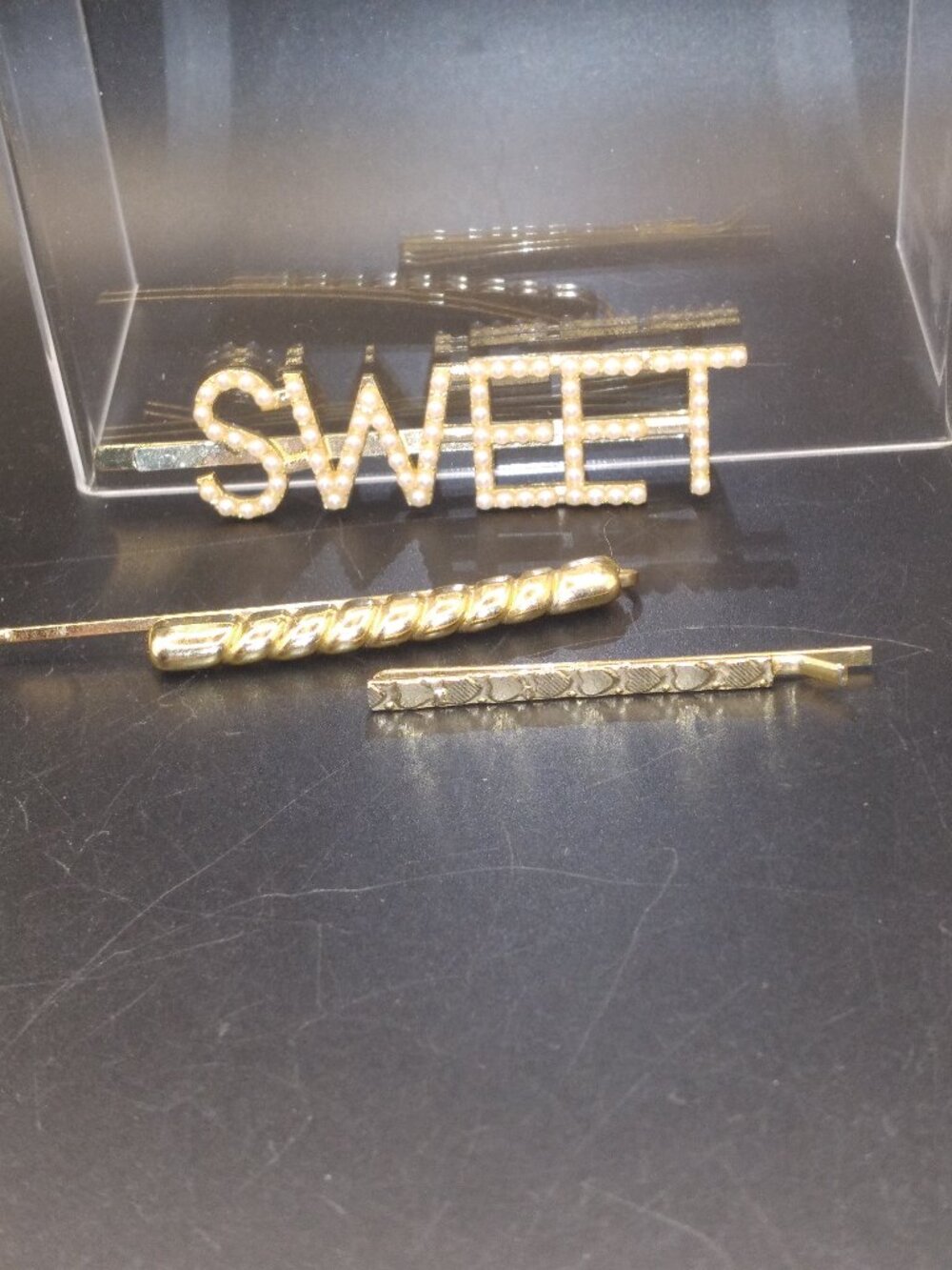 Sweet faux pearl Barrette Hais bobby pins